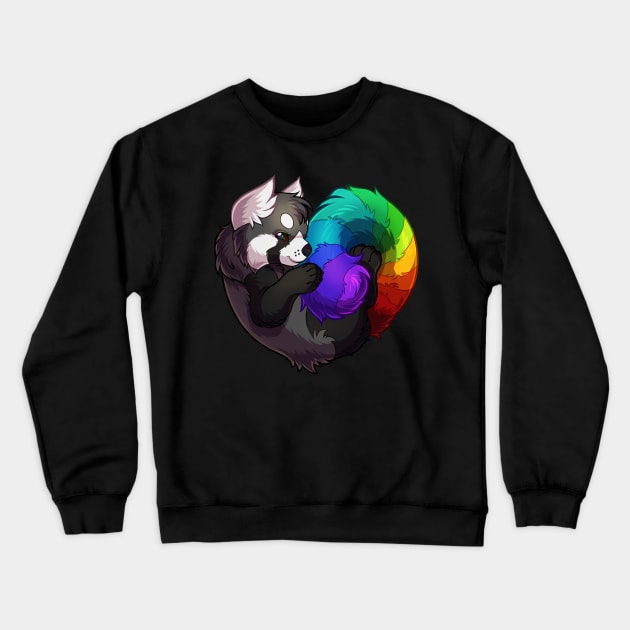 Rainbow Panda Crewneck Sweatshirt by KaceyMeg
